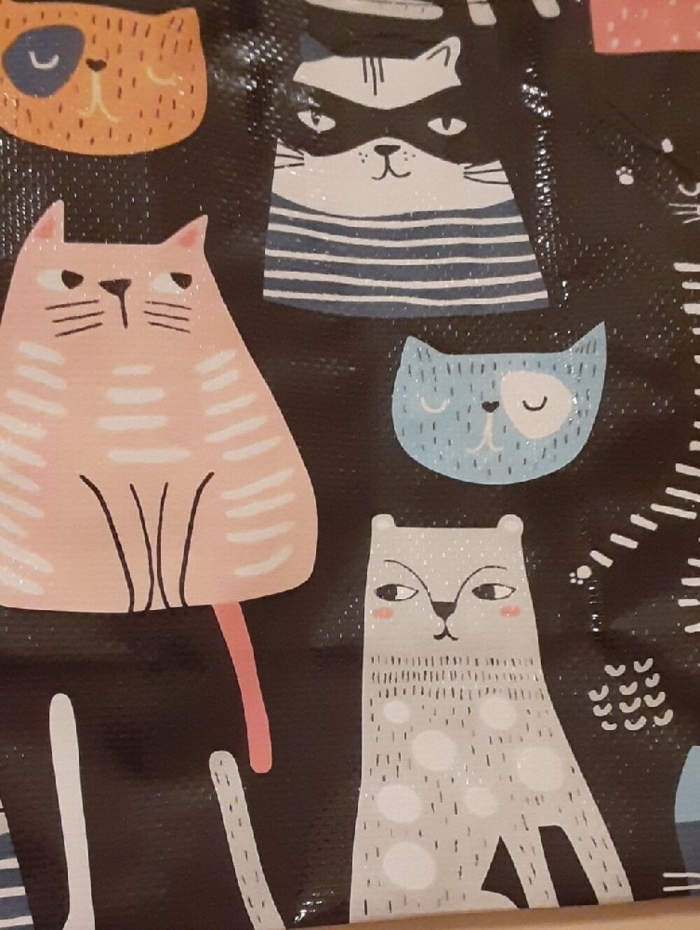 Set Of 4 Tote Bags - Cute Cat And Dog Prints - Picture 10 of 13